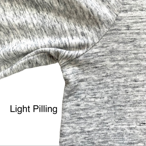 Chance or Fate Crochet Sleeve Gray Hooded Sweatshirt Shirt Size Medium - Picture 11 of 16